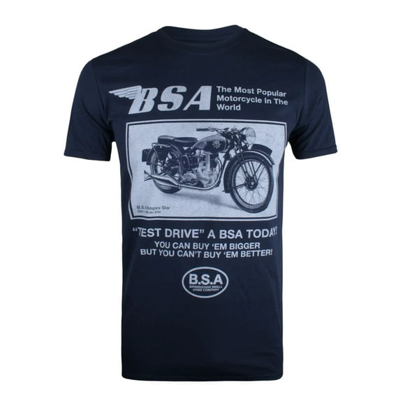 BSA T-Shirt Hommes Essai en Coton
