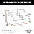 thumbnail image 2 of Thomas Payne 72" Altoona RV Tri-Fold Sofa with PolyHyde Fabric, Couch-to-Bed Conversion, Removeable Back, Easy Installation for Travel Trailers, 5th Wheels and Motorhomes - 2020134969, 2 of 8