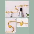 thumbnail image 4 of TOWED22 S Shaped Coat Hooks For Hanging Coats Coat Rack Wall Mounted Metal Hook Rack Key Coat Towel Holder With 5 Hooks,Gold, 4 of 5