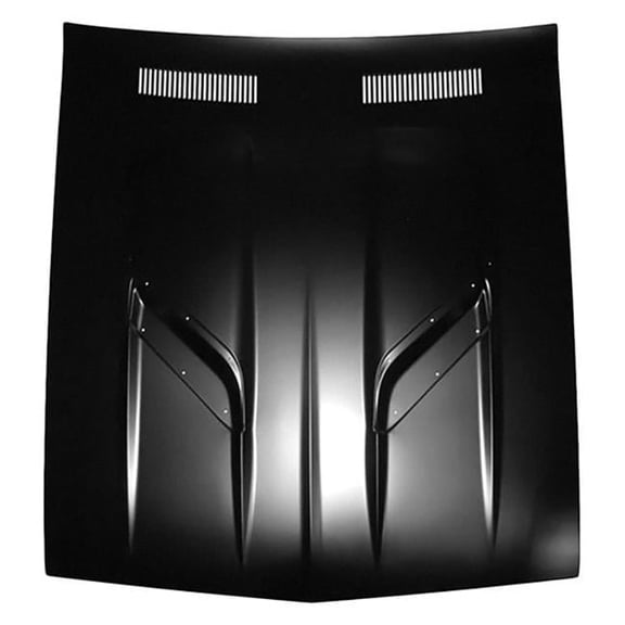 Hood with Dual Scoops for 1970-1974 Barracuda