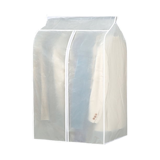 Bolsas para colgar ropa, cubierta antipolvo para ropa estéreo transparente, abrigo lavable para el hogar, bolsa de almacenamiento para trajes, 50x60x90cm