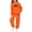 Orange, variant on PMVFHDE Girls 2 Piece Long Sleeve Set Soft Graphic Print Top and Jogger Pants for Holiday Party Festive Family Matching Outfits Toddler Youth Seasonal Wear Yellow,13-14 Years