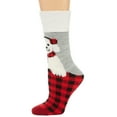 thumbnail image 2 of Mixit Sherpa Lined Non-Skid Women's Socks, Red with Dogs (9/11), 2 of 2