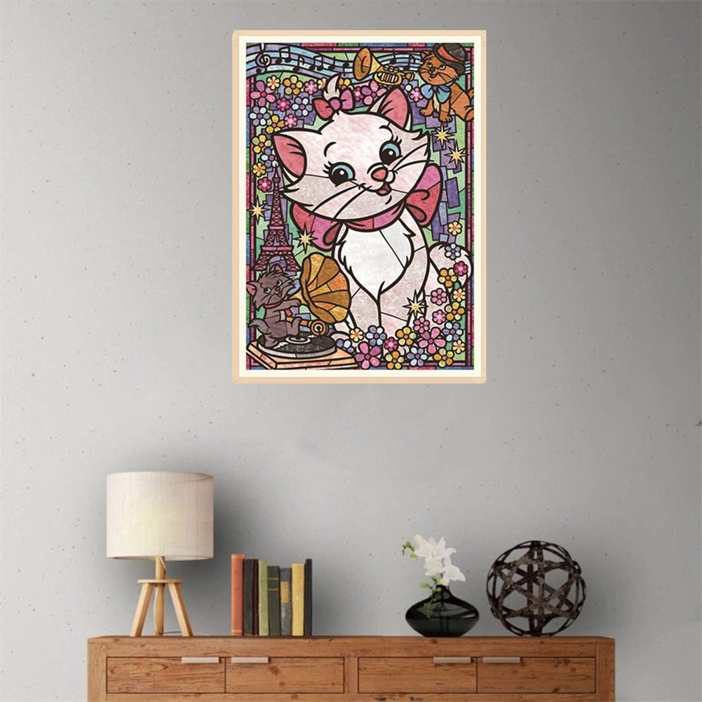 DIY 5D Diamond Painting by Number Kits, Full Crystal Rhinestone Animal