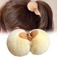 thumbnail image 1 of Fuzzy Hair Clip Fuzzy Hair Clip Neutral Little Clip Thick And Long Hair Adhere To The Soft Faux Hair Clip Cute Fuzzy Hair Clip Woman,White Polyester Hair Clip, 1 of 7