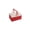 🥝 Red_Base#502, variant on Foldable Storage Box Outdoor Camping Basket Plastic Organizer with Lid Tabletop, Handheld Collapsible Crate, Multi Functional Home Storage, 36.5x26.5x18.5cm