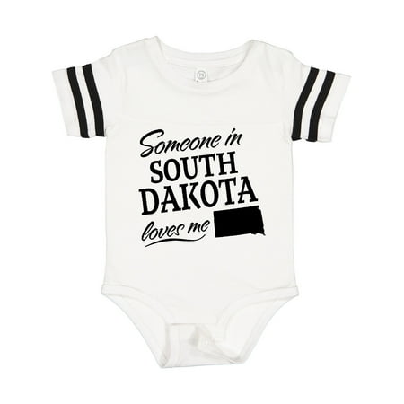 

Inktastic Someone in South Dakota Loves Me Gift Baby Boy or Baby Girl Bodysuit
