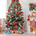thumbnail image 6 of Coolnut Xmas Nutcracker Snowflakes Christmas Tree Mats Waterproof Tree Skirt, Merry Christmas Xmas Tree Stand Tray Mat Floor Protector Pad for Holiday Party Decoration, 28.3", 6 of 6