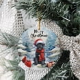 thumbnail image 3 of Merry Christmas Cane Corso Enjoys Woofmas Winter Xmas Holiday Ceramic Round Ornament Italian Mastiff Dog Lover Gifts Idea Home Tree Decor - 02022, 3 of 5