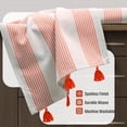 thumbnail image 2 of HEIRLOOM COMFORT Decorative Dotted Kitchen Towels 12 Pack, Super Absorbent, 100% Cotton, Fast Dry Towels with Tassels for Everyday Use, Cleaning, and Drying Dishes - Mint Green, Orange, Burgundy, 2 of 7