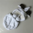 thumbnail image 4 of EeaseMX Adorables disfraces con forma de oveja para fotos de bebés (blanco, 0-6 meses), 4 of 7