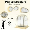 thumbnail image 3 of Spaco Instant Pop up Sports Tent with Carrying Bag and Floor Mat for 1-2/5-6 People-S, Camping Tent for Outdoor as Garden, Yard, Clear, 3 of 10