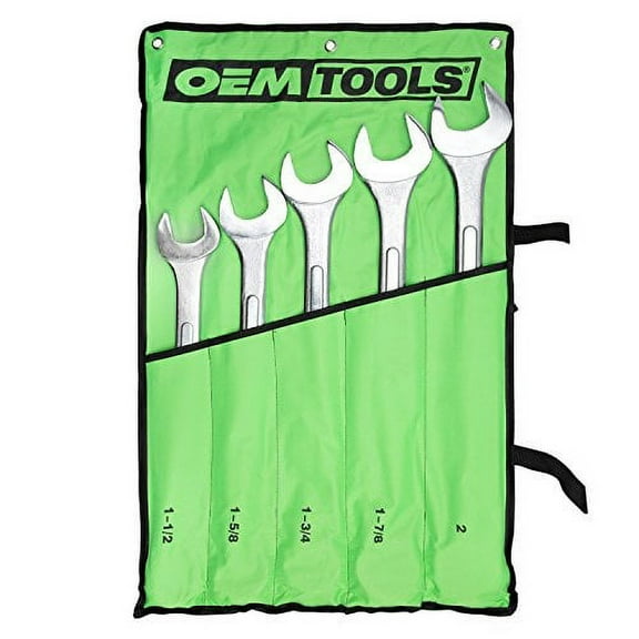 OEMTools 5 Piece SAE Jumbo Combination Wrench Set (1-1/2" – 2")