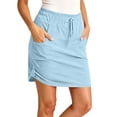 thumbnail image 2 of Samdudou Womens Skirts High Waisted Tiered Ruffle Skirt Elastic Waist Flowy Stretchy Skirt for Outdoor Sport and Daily, 2 of 9
