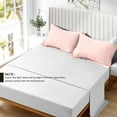 thumbnail image 3 of 500 Thread Count Egyptian Cotton Pillow Shams, 2-Pack –Pillow Covers for Ultimate Comfort – Elegant Design with Central Envelope Closure, Euro Size (Non-Standard) (26" x 26") Light Pink Solid, 3 of 4
