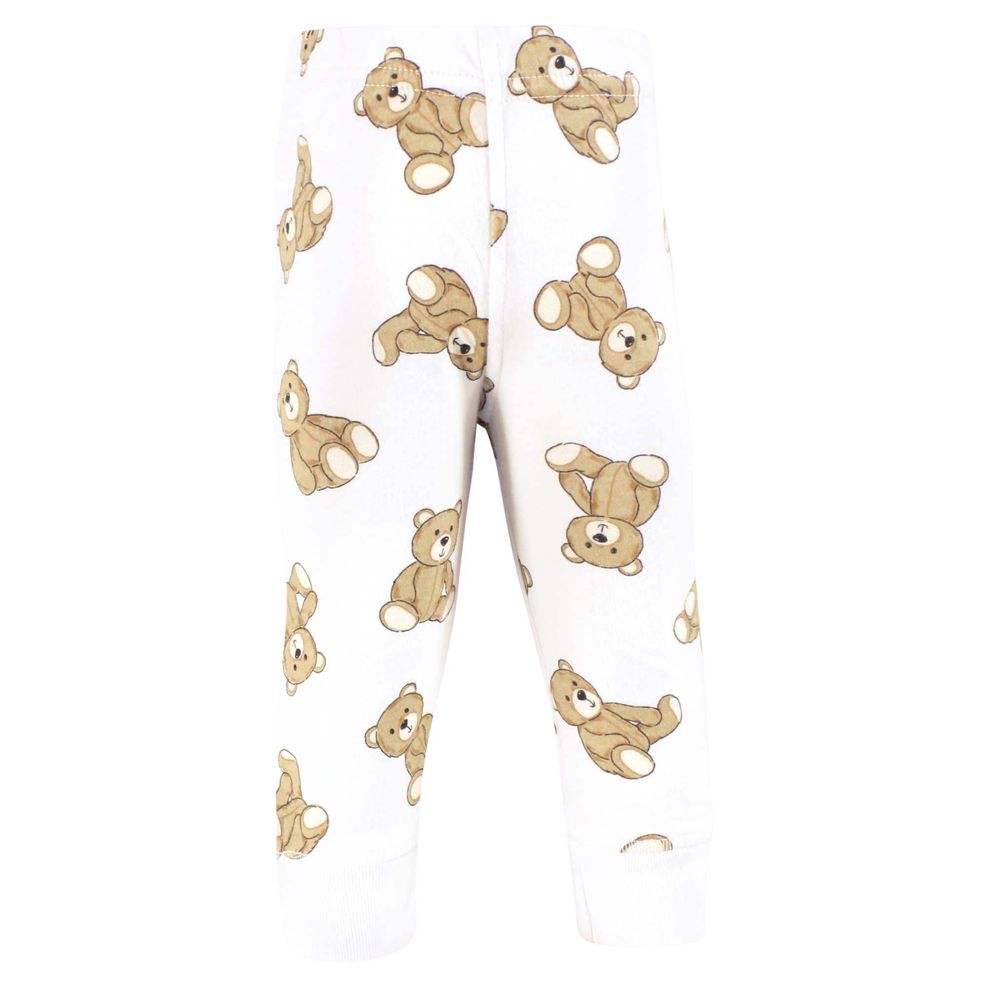 Hudson Baby Cotton Pants and Leggings, Teddy Bears, 3-6 Months