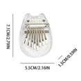 thumbnail image 6 of Fridja Transparent Cat 8-tone Mini Thumb Piano Finger Exercise Tool, 6 of 9