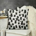 thumbnail image 2 of SHANXI Black and White Leopard Print Throw Pillow Cover  Snow Cheetah Decorative Pillow Cases Monochromatic Modern Abstract Art Home Decor Cushion Cover for Outdoor Sofa Bed 12x12in, 2 of 5