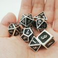 thumbnail image 2 of Color shift Edge Metal Dice Set Role Playing Dragons Magic Dice Bar Party Table Game Hobbies Gift 7Pcs/Set, 2 of 3