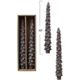 thumbnail image 2 of Creative Co-Op Unscented Tree Shaped Taper Candles, Pewter, Set of 2, 2 of 6
