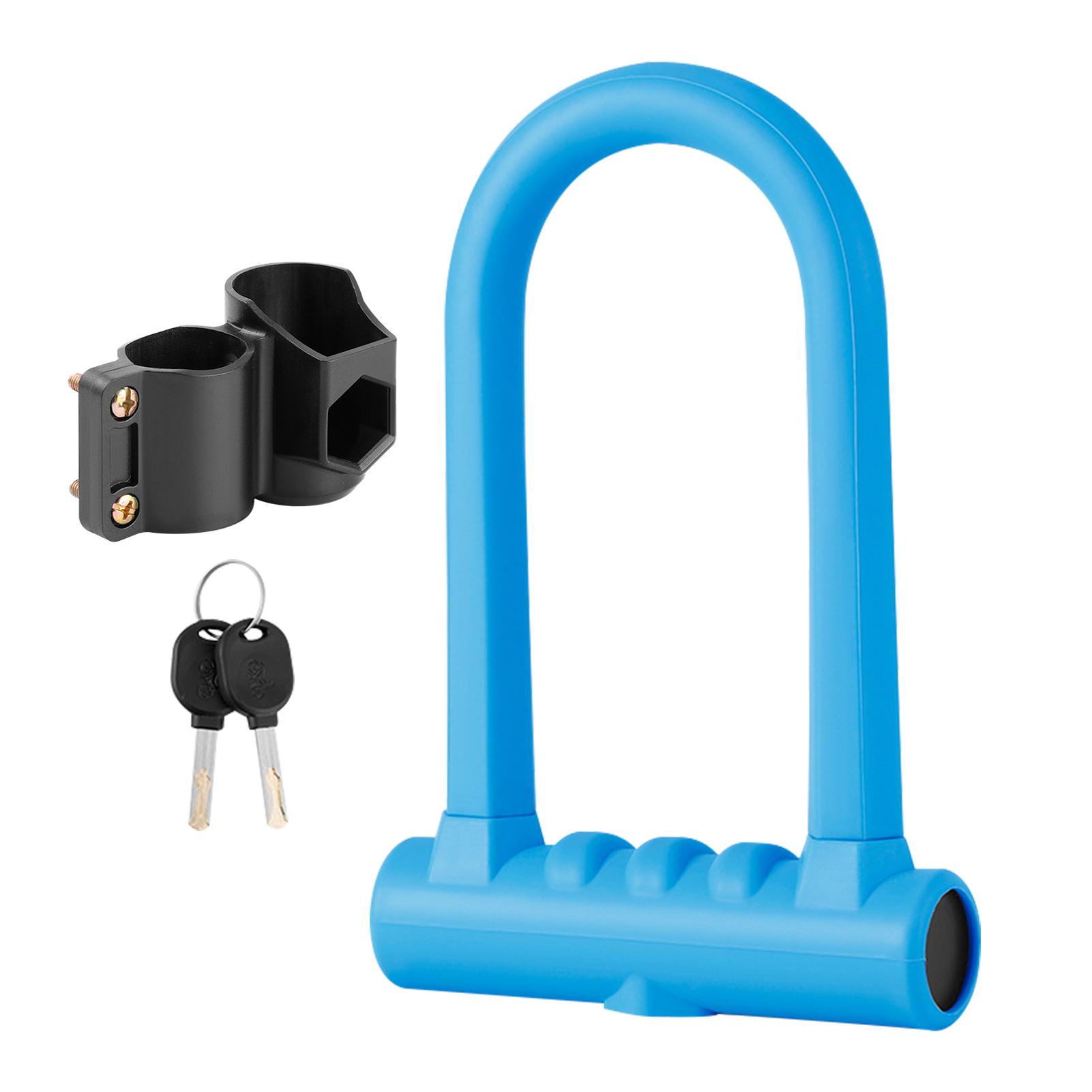 Ankishi U Lock Silicone Scooter Locks Anti Theft Bicycle Lock