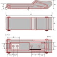 thumbnail image 4 of 2Pcs Flexible Rubber Draw Latch, Front Storage Rack Latch Over Center Thermoplastic Elastomer Boat Latch, 4 of 5