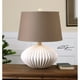 Uttermost Bariano Lustre Blanc Lampe de Table – image 1 sur 2