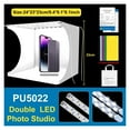 thumbnail image 2 of Lightbox 20cm 25cm 30cm 40cm Light Box Mini Photo Studio Box Photography Light Studio Shooting Tent Box Kit&6 Backdrops ,Photographic Equipment, 2 of 5