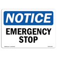 thumbnail image 1 of SignMission OS-NS-A-1824-L-11919 Panneau de Signalisation OSHA 18 x 24 Po - Arrêt d'Urgence, 1 of 1