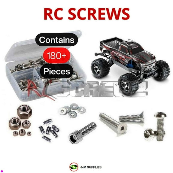 RCScrewZ Stainless Steel Screw Kit tra065 for Traxxas Stampede 4x4 VXL TSM (2015) MT (67086-3) | SET