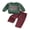 Green, variant on Toddler Baby Boy Christmas Outfit Long Sleeve Letter Embroidery Sweatshirt Gingham Plaid Pants Set Fall Winter 2Pcs Smocked Clothes