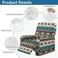 thumbnail image 6 of Renewold Western American Tribal Extra Large Recliner Cover Soft Thick Sofa Protector 4 Pieces Reclining Sofa Slipcover Recliner Seat Cover with Elastic Bottom and Side Pocket, Teal Red, 6 of 8