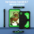 thumbnail image 6 of Dteck Kids Case for Samsung Galaxy Tab A9 8.7-inch (SM-X110/X115/X117), Shockproof Silicone Case Hybrid PC Heavy Duty Armor Cover with Dual Kickstand for Children ,Black+Green, 6 of 8