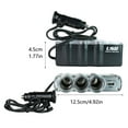 thumbnail image 2 of BotaniNest Triple Socket Splitter Adapter With Digital Voltage Display And Multiple USB Ports For Simultaneous Charging Of All Your Electronic Devices, 2 of 6