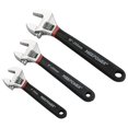 thumbnail image 1 of MAXPOWER 3PCS Adjustable Wrench Set, Professional Adjustable Shifter Movable Spanner with Double Dipping Handle, Drop Forged with Chrome Finish, Metric/SAE, Includes 6-Inch, 8-Inch, 10-Inch, 1 of 15