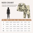 thumbnail image 4 of Pajama Sets for Women 2 Pcs, Vintage Floral Butterfly Button Down Long Sleeve Sleepwear Lounge PJ Sets, 4 of 6