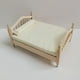 thumbnail image 3 of Cama de casa de muñecas,Casa de muñecas de madera Cama doble Casa de muñecas en miniatura,Cama de muebles en miniatura para casa de muñecas 1:12,Muebles de dormitorio en miniatura de madera, 3 of 8