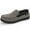 Gray, variant on LongBay Men's Cozy Moccasin Slippers Loafer House Shoes with Memory Foam and Rubber Sole for Indoor Outdoor