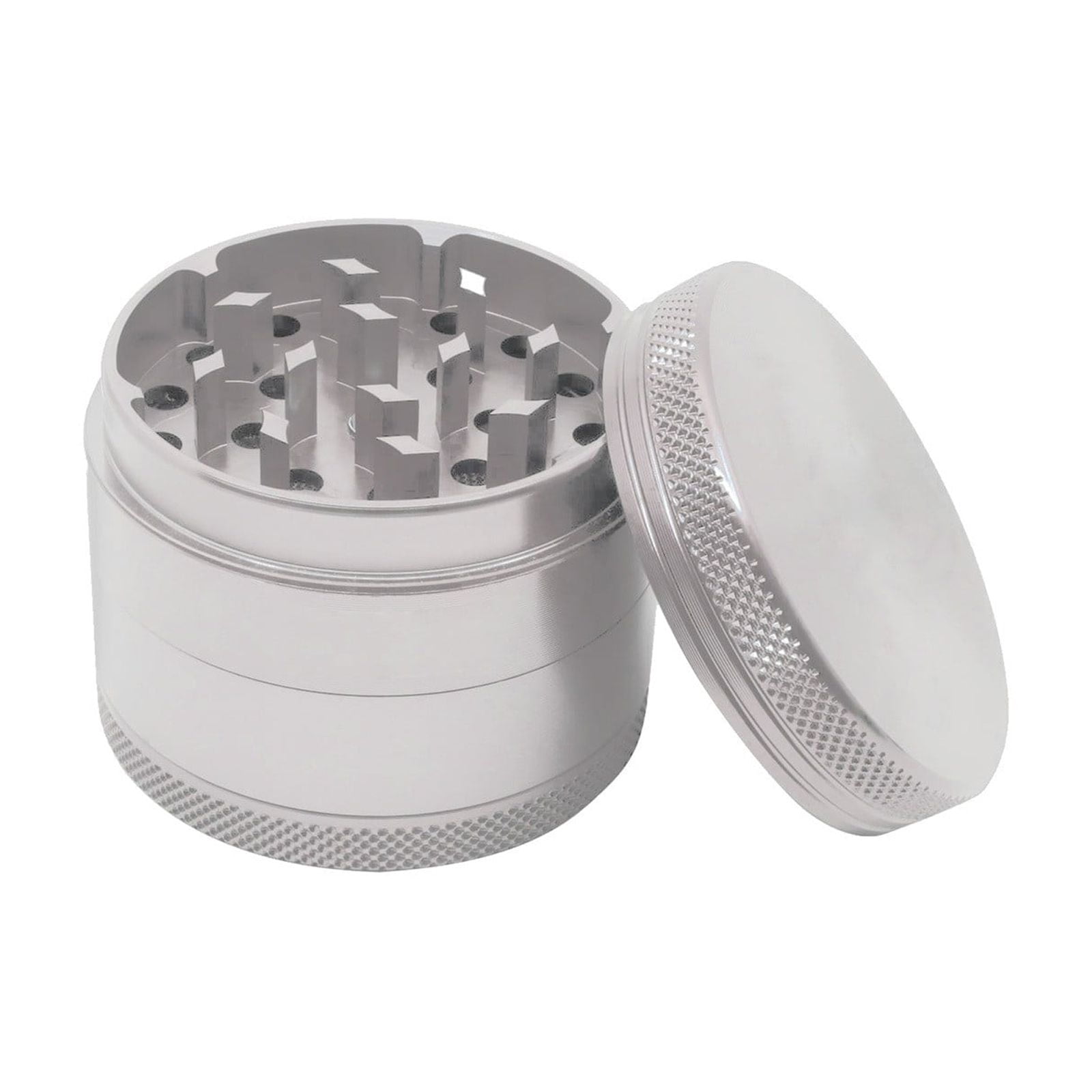 Macinino Manuale 55mm 4 Pezzi Per Spezie Ed Erbe | Grinder A Manovella In Metallo