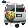 thumbnail image 4 of KAKALAD Bloom Red Flowers 01 Spare Tire Cover Universal Car Vehicle Tools For Rv SUV Truck Camper Travel Trailer Accessories Buckle 15” Inch, 4 of 6