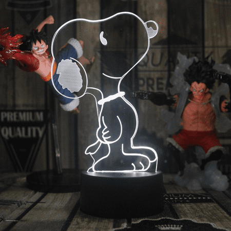 

3D Illusion Night Light 7 Colors Changing with Remote Kids Bedroom Decor（Dog）