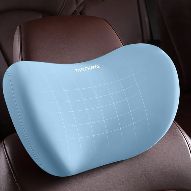 Ergonomic Car Headrest Pillow for Neck & Back Pain Relief | Super Soft Memory Foam with Breathable Removable Cover | Easy Install for Driver & Passenger Seats