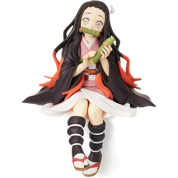 Demon Slayer Figure Eat Rice Balls Nezuko Kamado Figures Anime Devil Slayer Desktop Decor Collection Toy Birthday Gift Action Figures Best Gift for Adult Kids Children Figure