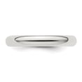 thumbnail image 6 of Auriga Fine Jewelry 925 Sterling Silver 3 mm Half Round Band for Women Size 6, 6 of 8