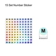 thumbnail image 2 of Uxcell Autocollants Lettres Majuscules, Alphabet m Rond Autocollant pour Inventaire, Rangement, Organisation, 15 Feuilles, 2 of 7