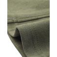 thumbnail image 5 of DARING DIVA Lapel Collar Long Sleeve Faux Suede Blazer XL Army Green, 5 of 6