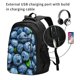 thumbnail image 2 of Fotbe Fresh Blueberries Mochila con Estampado y Puerto USB para Hombre y Mujer, Mochila Antirrobo, Mochila de Viaje, Mochila Escolar, Mochila Universitaria, 2 of 7