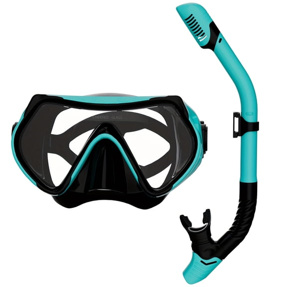 Professional wide-view snorkeling mask, made of anti-fog PC material - clear vision, comfortable to wear, and easy to breathe, suitable for recreational snorkelers.