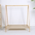 thumbnail image 5 of golytefs Wood Clothes Rack Foldable Clothing Rack Garment Rack For Entryway And Bed Room, 5 of 9