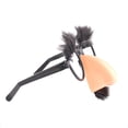 thumbnail image 5 of Funny Groucho Marx Glasses with Large Nose and Fuzzy Eyebrows, Classic Disguise Costume Accessories for Gifts, 5 of 6